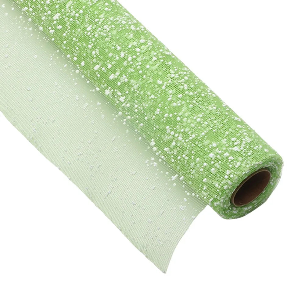 Snowflake Mesh Flower Wrapping Paper 50cm – DIY Bouquet Wrap Floral Wrapping Paper Richie's Green 5x5x5cm