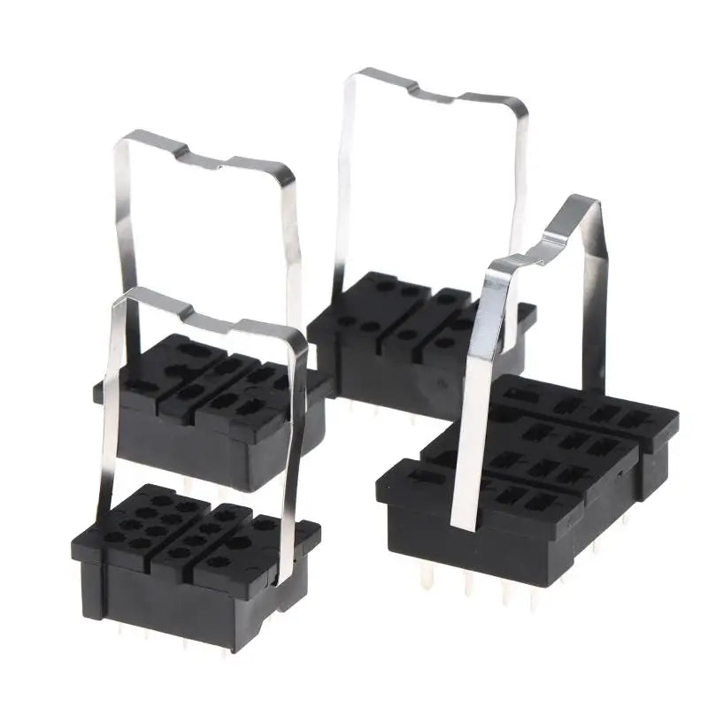 PT08-0 8-Pin Relay Socket Bracket for DIY Electronics (2 Pcs) Relay Socket Bracket Richie's