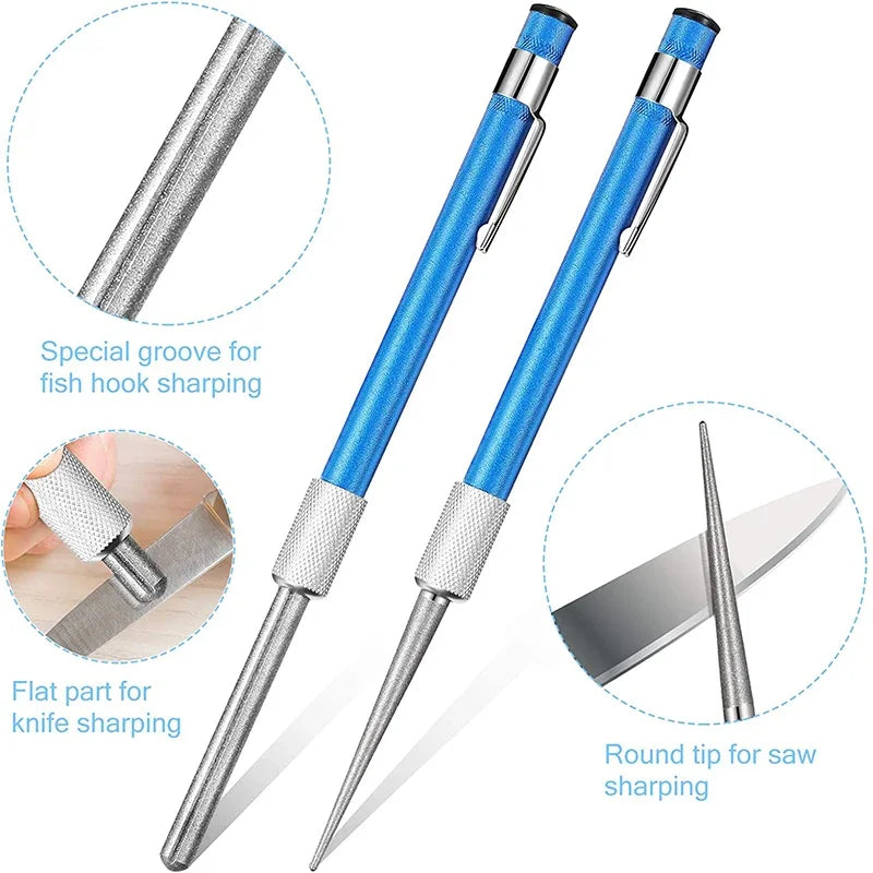 Diamond Pen Hook & Knife Sharpener – Portable Outdoor Tool Hook & Knife Sharpener Richie's