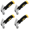 4-Pack 8 Oz Compact Stubby Claw Hammer Set | Mini Grip Stubby Claw Hammer Richie's 4PCS