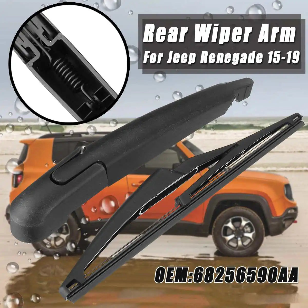 Rear Wiper Arm & Blade Jeep Renegade 2015–2019 #68256590AA Rear Wiper Arm Set Richie's Default Title
