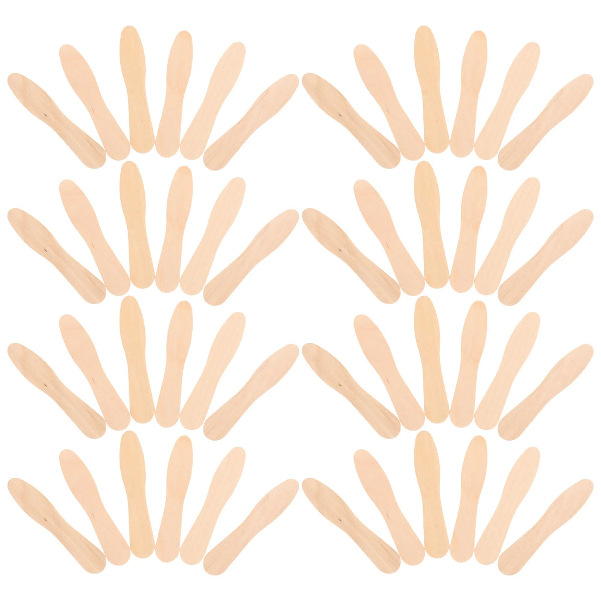 100 Natural Wooden Ice Cream Tasting Spoons – Eco-Friendly Wooden Tasting Spoons Richie's