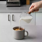 Glass Espresso Measuring Cup with Wood Handle – ML & OZ Espresso Measuring Cup Richie's