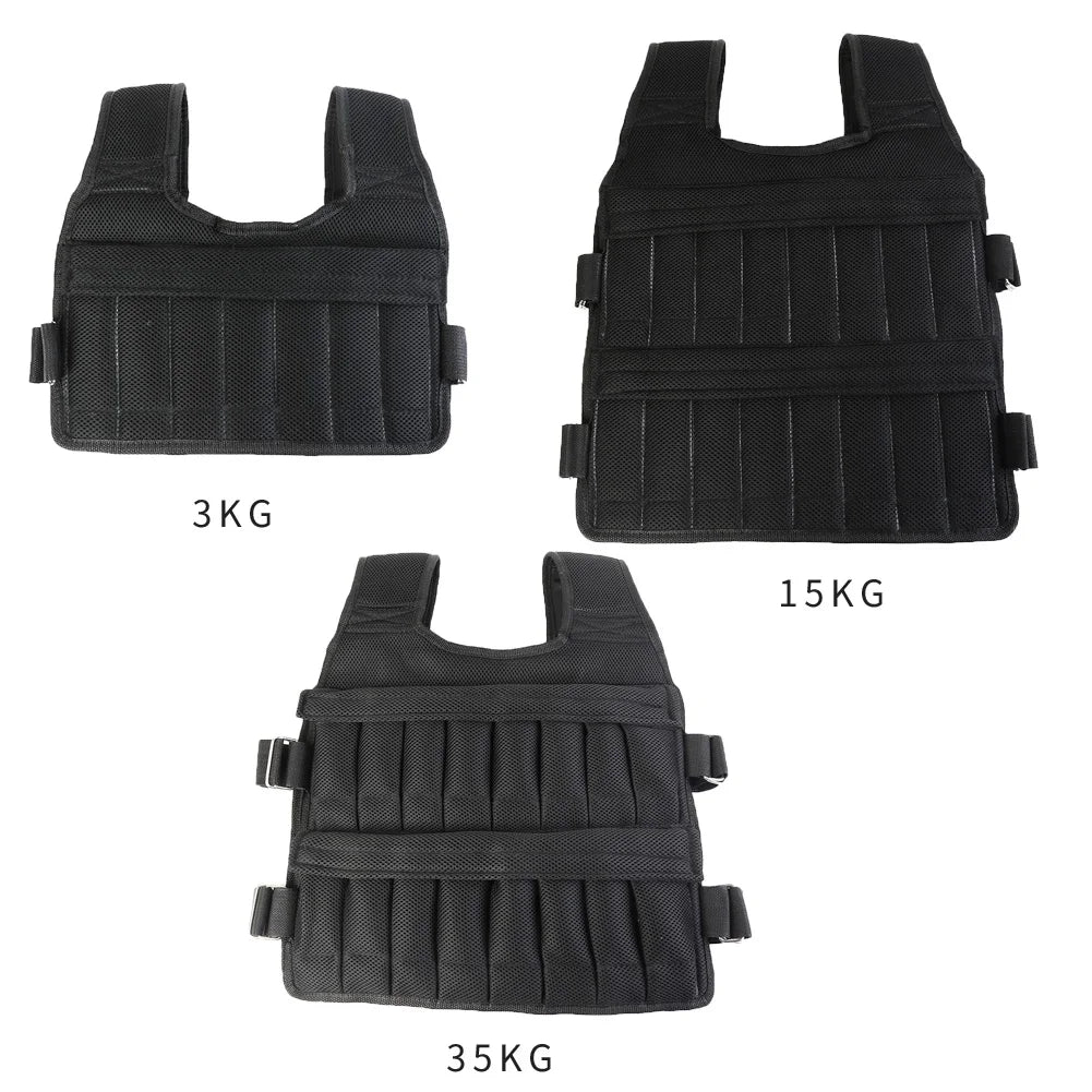 APWIKOGER Adjustable Weight Vest 3/15/35kg Workout Jacket Weighted Training Vest Richie's