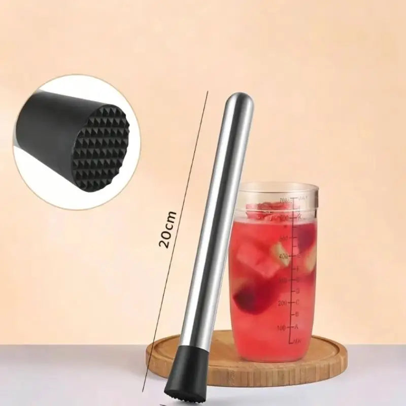 Stainless Steel Cocktail Muddler & Ice Crushing Hammer Tool Cocktail Muddler Tool Richie's A1