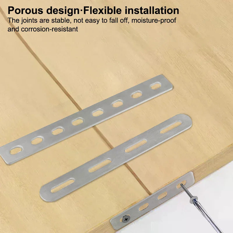 Stainless Steel Flat Corner Bracket Mending Plate Furniture Brace Corner Bracket Richie's