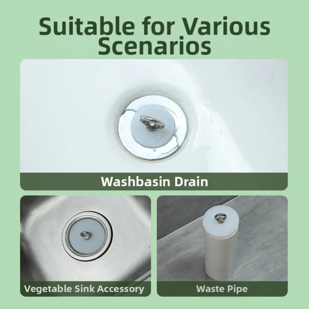 Tapered Silicone Stopper with Steel D-Ring | Universal Tube Plug Silicone Drain Stopper Richie's