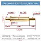DIP SMD Double Spring PCB Pogo Pin Connectors 20/50/100 Pcs PCB Pogo Pin Connector Richie's double spring H9.5MM 100PCS