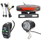 APWIKOGER 24-48V Ebike LED Front & Rear Light Set with Switch Ebike Light Set Richie's 1 Set