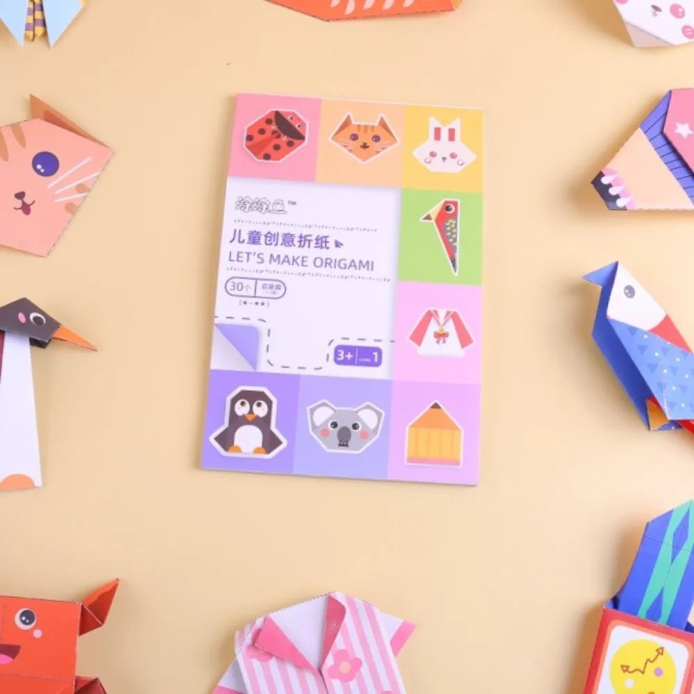DIY Origami Paper Animal Kit – 30 Sheets Cute Desk Décor Origami Craft Kit Richie's Beginner Level