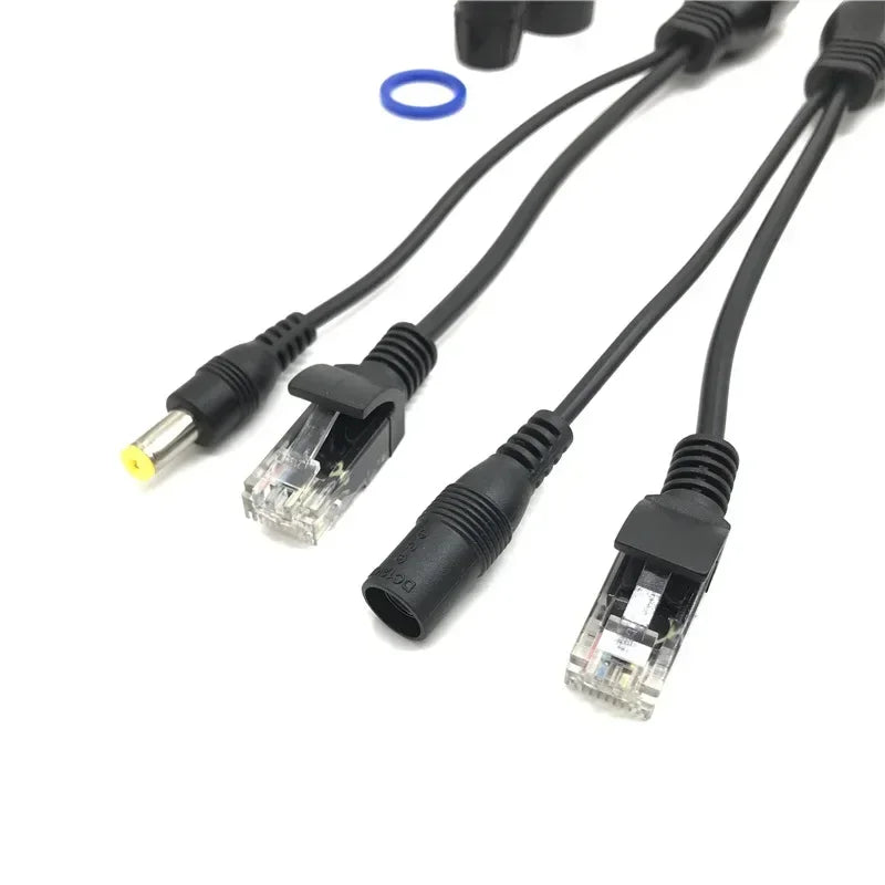 Passive PoE Splitter & Injector Cable Adapter 12-48V IP Camera PoE Adapter Cable Richie's