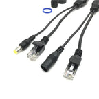 Passive PoE Splitter & Injector Cable Adapter 12-48V IP Camera PoE Adapter Cable Richie's
