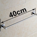 HOBHE Single Towel Bar Rack Stainless Steel Chrome 60cm Towel Bar Rack Richie's 40 CM