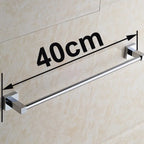 HOBHE Single Towel Bar Rack Stainless Steel Chrome 60cm Towel Bar Rack Richie's 40 CM