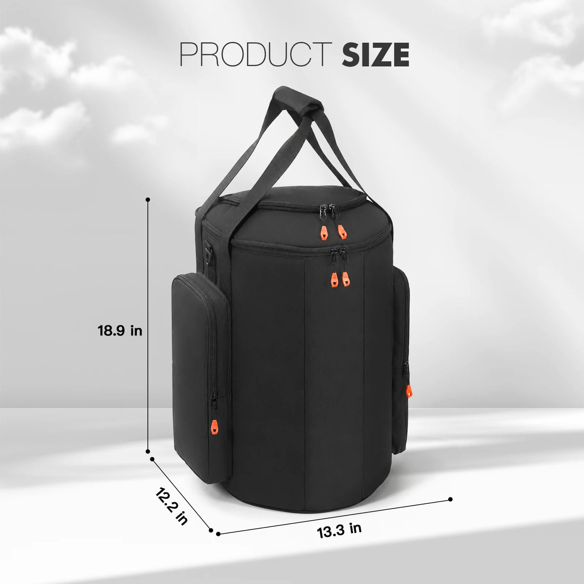 EON ONE Compact Ultra Speaker Case – Hard Shell Carry Bag Speaker Carrying Case Richie's Black