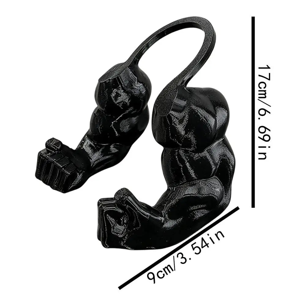 3D Printed Cat Muscle Arm Costume Prop – Funny Pet Neck Toy Pet Costume Prop Richie's Black