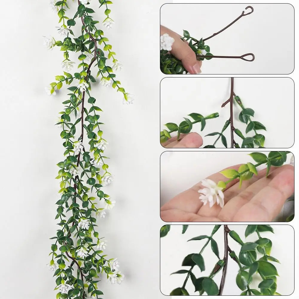 132-Flower Artificial Eucalyptus Vine – Faux Floral Wall Decor Artificial Floral Vine Richie's