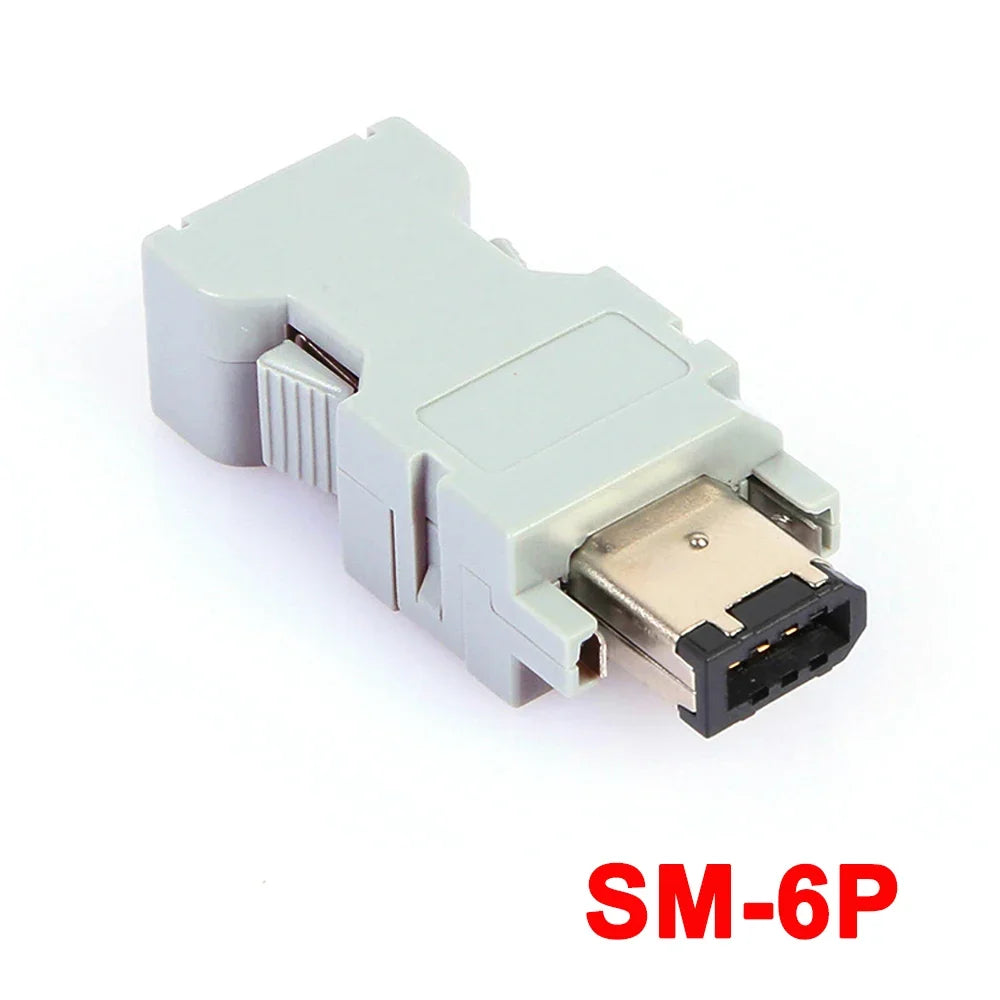 6-Pin Encoder Plug for Yaskawa & Panasonic CN3 Gold-Plated Encoder Connector Plug Richie's SM-6P