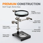 3X Magnifier Soldering Helping Hands Stand – Electronics & Jewelry Soldering Helping Hands Richie's