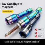 8mm Non-Magnetic Impact Socket CR-Mo Steel 1/4" Hex – 2pc Set Impact Socket Adapter Richie's