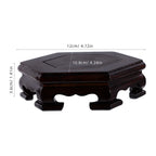 Wooden Hexagon Display Stand – Solid Wood Pedestal Riser Base Wood Display Stand Richie's