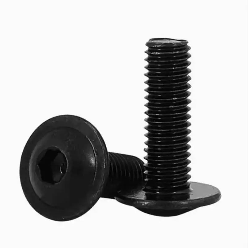 M4 M5 M6 M8 Grade 10.9 Black Hex Socket Button Flange Bolt Hex Flange Bolt Richie's