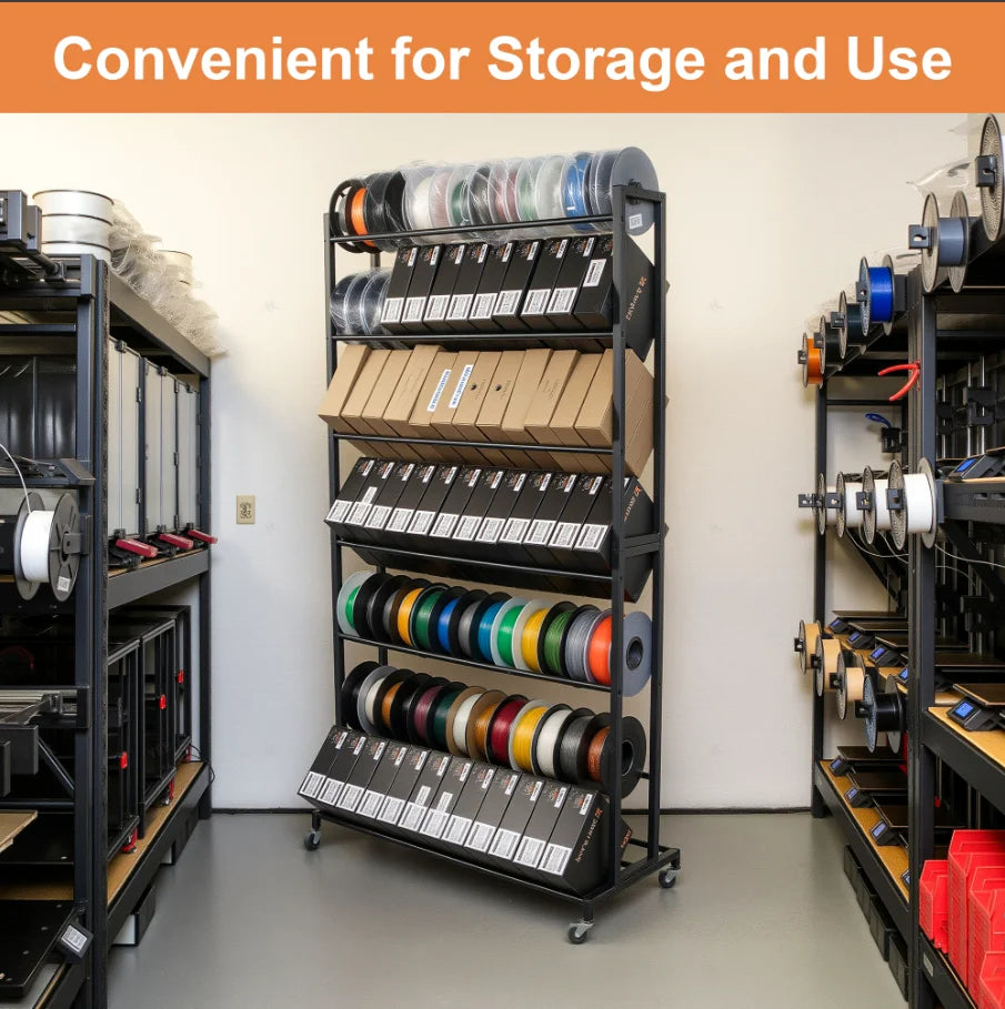 7-Layer 3D Filament Storage Rack 1695×920mm Mobile Shelf Filament Storage Rack Richie's