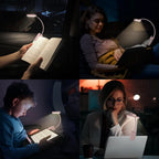 Pink USB Rechargeable Clip Book Light – 3-Color LED Reading Lamp Clip-On Book Light Richie's