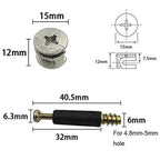 50 Sets Furniture Cam Lock Fittings with Dowels & Nuts – DIY Furniture Cam Lock Fittings Richie's 50pcs