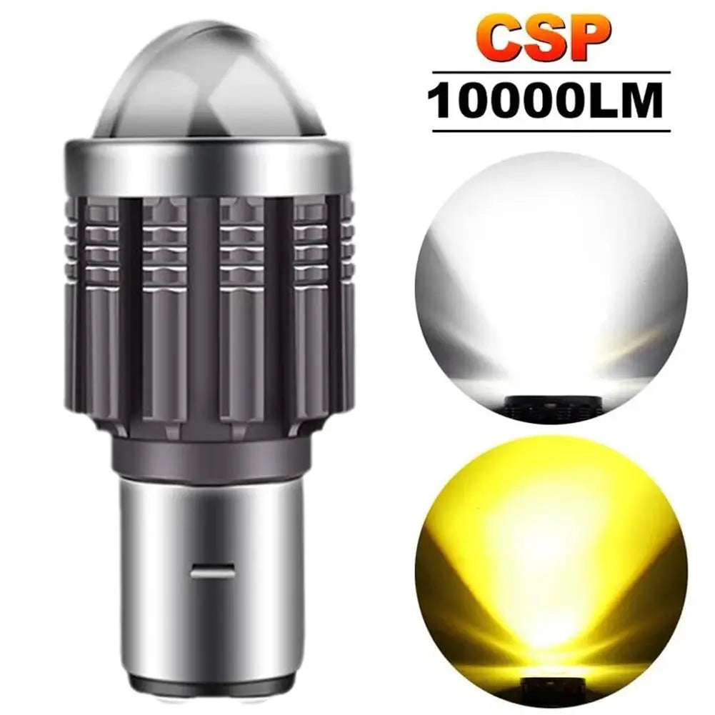 BA20D LED Motorcycle Headlight 12000LM Hi/Lo Beam 12V Fog Lamp LED Motorcycle Headlight Richie's