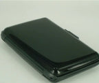 Aluminum RFID Blocking Card Holder Slim Hard Case Wallet RFID Card Holder Richie's black