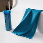 Cooling Sports Towel with Storage Bottle – Quick Dry Mesh Cooling Sports Towel Richie's Blue
