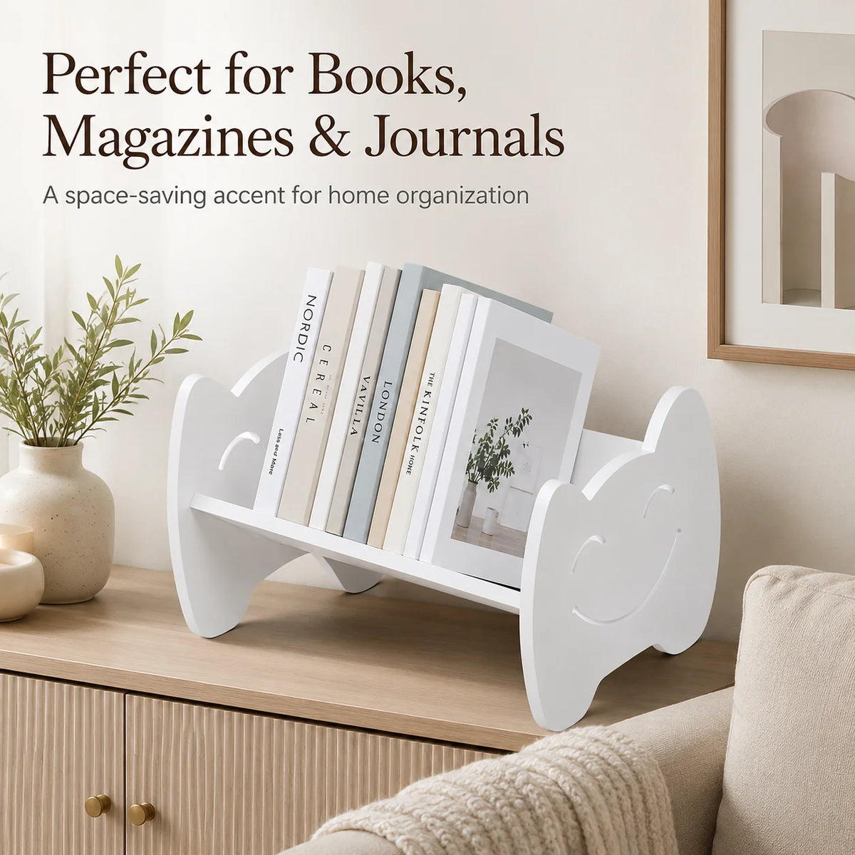 White Mini Desktop Bookshelf – Countertop Book Storage Rack Desktop Bookshelf Richie's