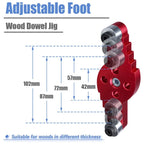 2-in-1 Pocket Hole Drilling Jig & Wood Dowelling Locator Woodworking Drilling Jig Richie's