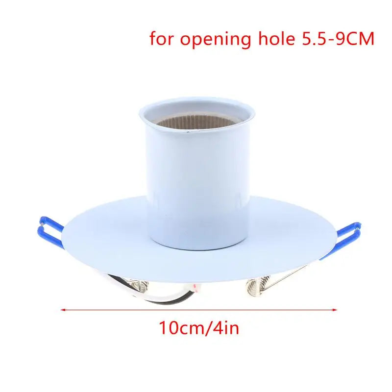 E27 Ceramic Lamp Holder Heat-Resistant Metal Spring Bracket Lamp Socket Holder Richie's WT2 No plug