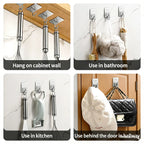 Self-Adhesive 304 Stainless Steel Wall Hooks | Multi-Purpose Adhesive Wall Hooks Richie's