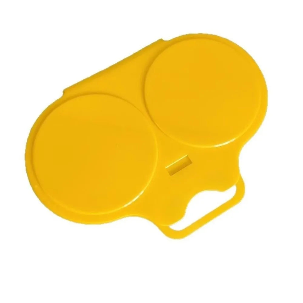 Microwave Egg Cooker Double Cup with Lid | Non-Stick Steamer Microwave Egg Cooker Richie's Yellow