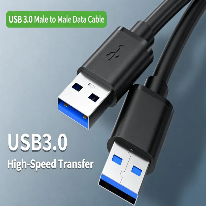 USB 3.0 Male to Male Cable 5Gbps – 1.5M Data Transfer Cord USB Data Cable Richie's