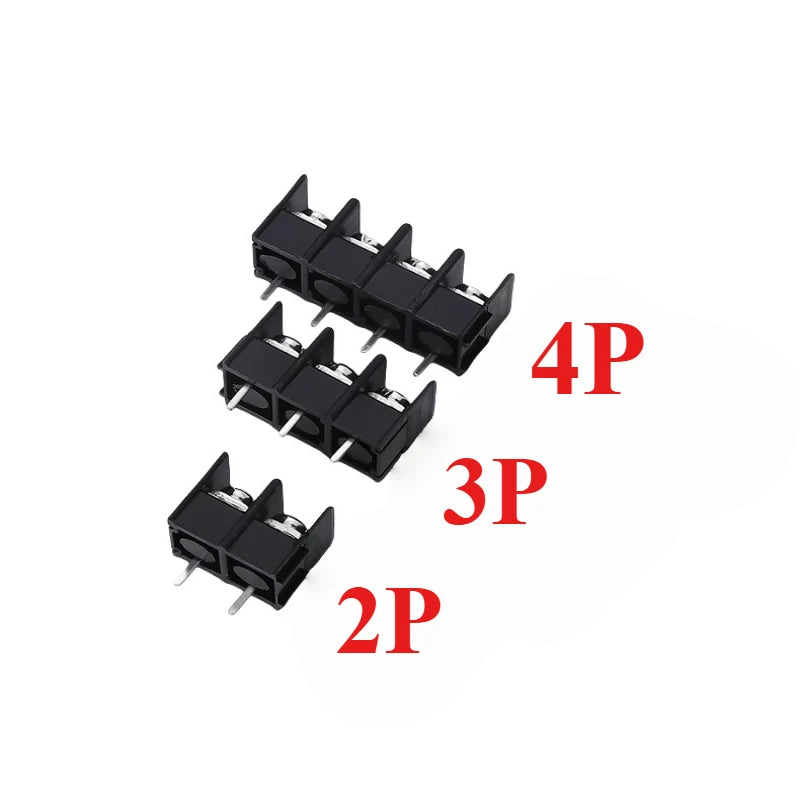 5-Pack Barrier Terminal Blocks 7.62mm & 8.5mm Pitch | KF7620 Terminal Block Richie's black KF8500-8.500mm 2p