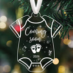 2026 Baby Announcement Christmas Ornament Set of 2 | Heart Decor Christmas Ornament Set Richie's