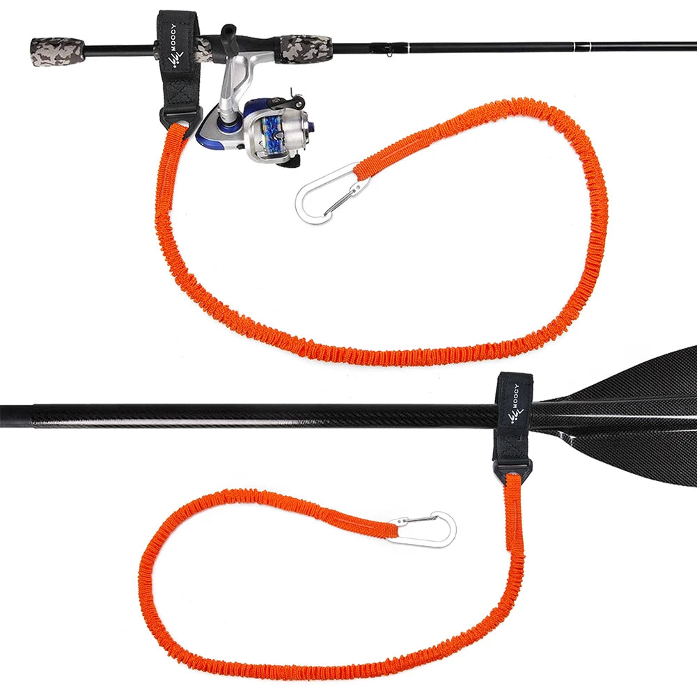 Elastic Kayak Paddle Leash – Coiled Nylon Safety Lanyard Kayak Paddle Leash Richie's