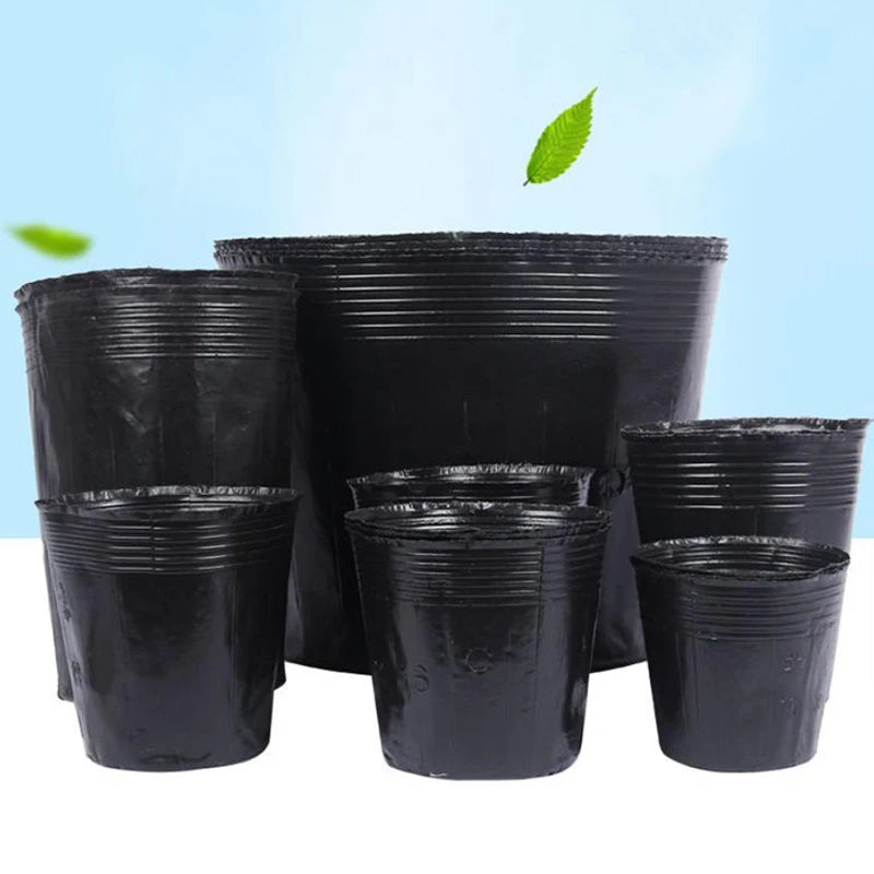 100 Pcs Plastic Seedling Nursery Pots & Plant Starter Cups Seedling Nursery Pots Richie's