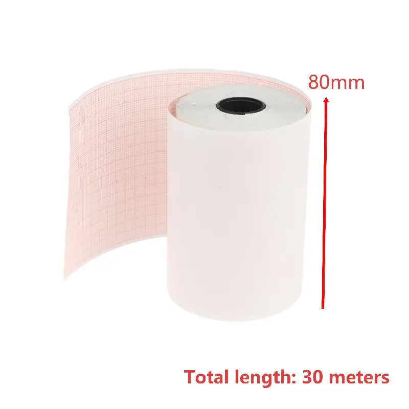 Thermal ECG Printer Paper Roll – Clear Grid 50/63/80/110mm ECG Printer Paper Richie's A3 80x30