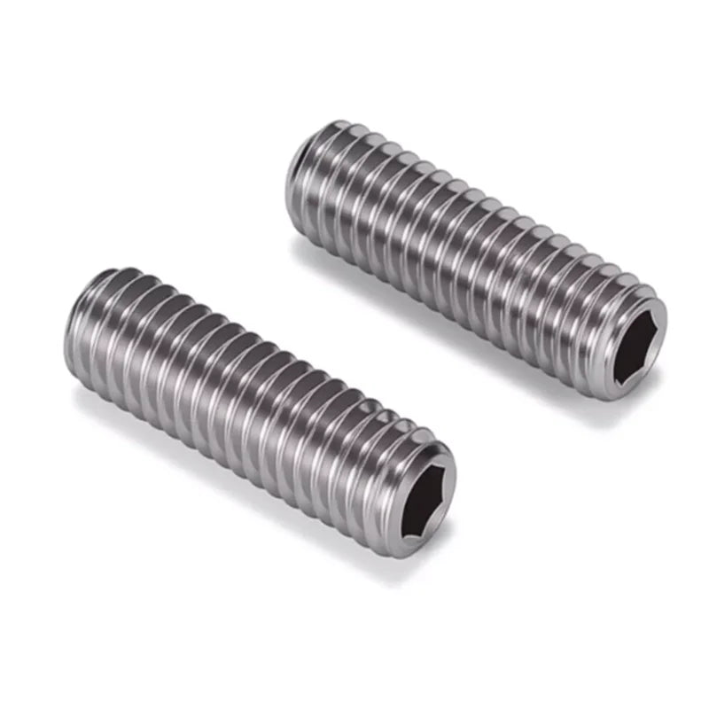 10pcs UNC Stainless Steel Grub Set Screws Hex Socket 2#-56 to 6#-32 Hex Socket Set Screws Richie's