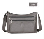 Women's PU Leather Crossbody Bag – Flower Patchwork Purse Crossbody Shoulder Bag Richie's GRAY