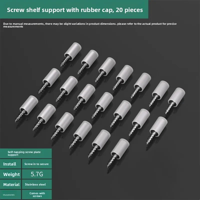 Self-Tapping Shelf Support Screws M3×4 for Cabinets & Wardrobes Self-Tapping Screws Richie's 20pcs