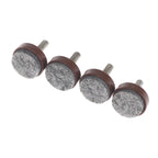 Adjustable Felt Furniture Leg Pads M6 M8 Anti-Slip Screws 4/8Pcs Furniture Leg Pads Richie's 4Pcs Brown M6x25x20