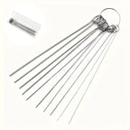 10-Pc Stainless Steel Shower Head Nozzle Cleaning Needle Set Shower Cleaning Brush Richie's