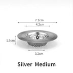 Stainless Steel Sink Strainer & Shower Drain Hair Catcher Sink Drain Strainer Richie's Silver M
