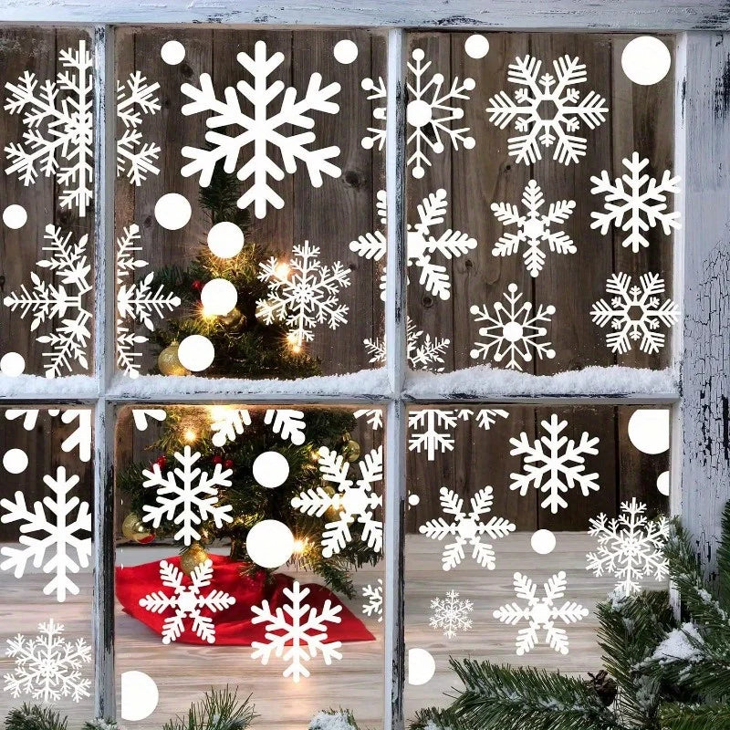 9-Sheet Reusable Christmas Window Clings – Holiday Static Stickers Holiday Window Clings Richie's